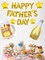 47-Pc Father’s Day Balloon Set – Happy Father’s Day Banner & Foil Letter Balloons